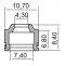 Oil seal RMS valve stem