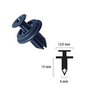 Plastic rivet RMS