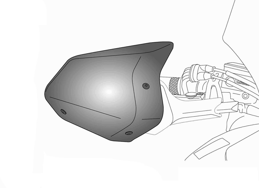 Handguards PUIG 21898W EXTENSION transparent