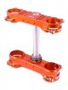 Triple clamp X-TRIG 40505006 ROCS TECH Orange