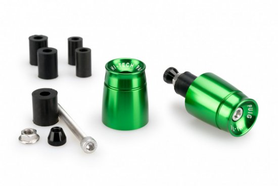 Bar ends PUIG 21011V SPORT green UNIVERSAL M6 13-18mm.