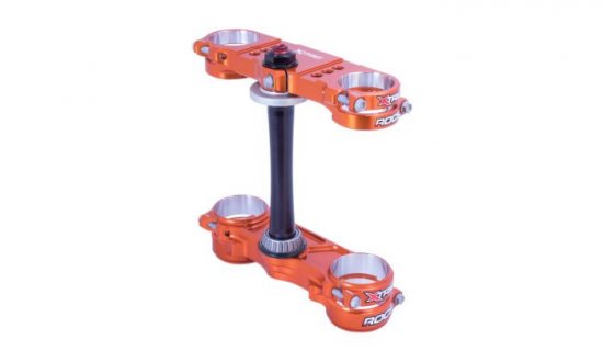 Triple clamp X-TRIG 40501008 ROCS PRO Orange 20-22mm