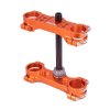 Triple clamp X-TRIG 40504005 ROCS TECH Orange