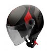 JET helmet AXXIS SQUARE convex gloss red S