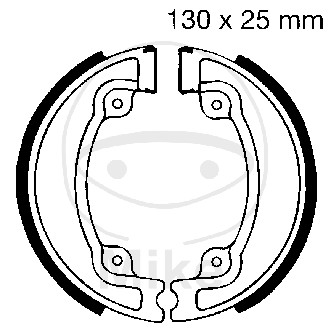 Brake shoe set EBC H330 includings springs