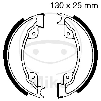 Brake shoe set EBC H332 includings springs