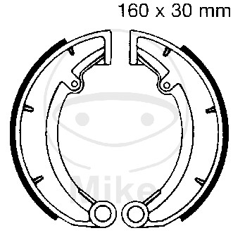 Brake shoe set EBC 978 includings springs