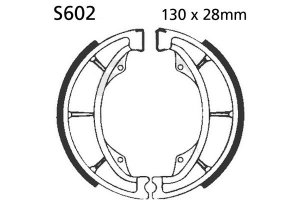 Brake shoe set EBC includings springs