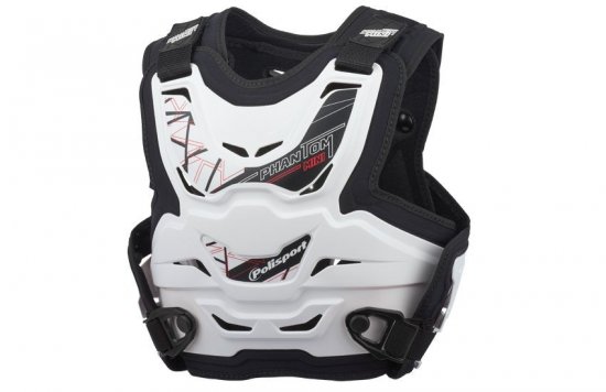 Chest protector POLISPORT 8003800002 PHANTOM MINI white