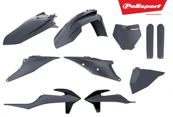 Plastic body kit POLISPORT 90814 Nardo Grey