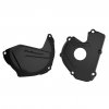 Clutch and ignition cover protector kit POLISPORT 90951 Crni