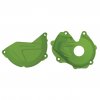 Clutch and ignition cover protector kit POLISPORT 90954 Green