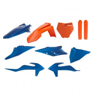 Plastic body kit POLISPORT Blue/orange