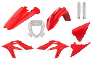 Plastic body kit POLISPORT enduro Red/White