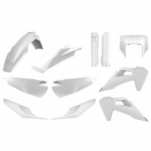 Plastic body kit POLISPORT enduro White BD