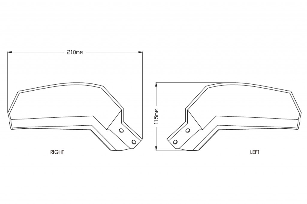 Handguards PUIG 9727W EXTENSION transparent