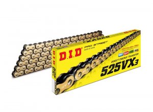 VX series X-Ring chain D.I.D Chain 525VX3 124 L Gold/Black