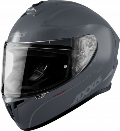 FULL FACE helmet AXXIS DRAKEN ABS solid grey matt XXL