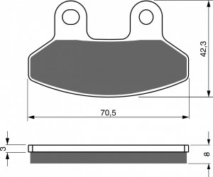 Disk pločice GOLDFREN AD  OFF-ROAD FRONT