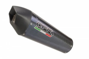 Slip-on exhaust GPR GP EVO4 Carbon look including removable db killer and link pipe