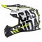 Motocross Helmet CASSIDA CROSS CUP SONIC black /white /fluo yellow XS