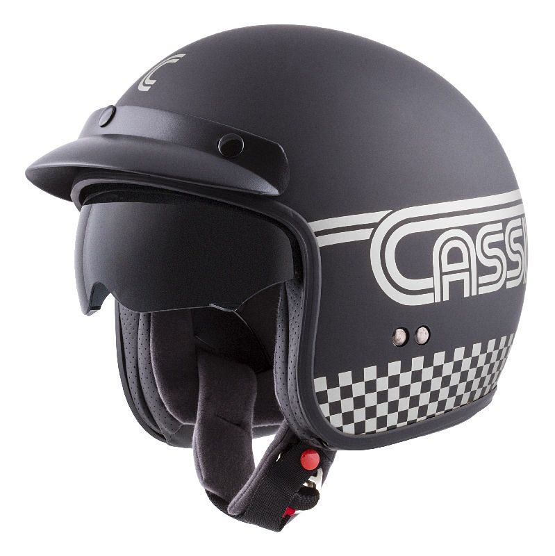 Jet helmet CASSIDA OXYGEN RONDO black matt / silver 2XL