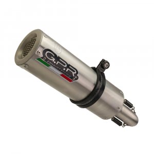 Slip-on exhaust GPR M3 Brushed Stainless steel including removable db killer and link pipe