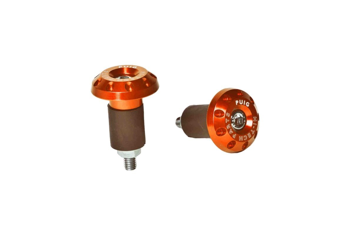 Universal bar ends PUIG 6222T RACE orange D 13-18mm