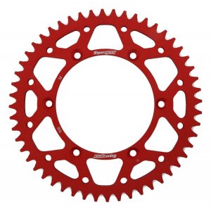 Rear ALU sprocket SUPERSPROX crven 52T, 520