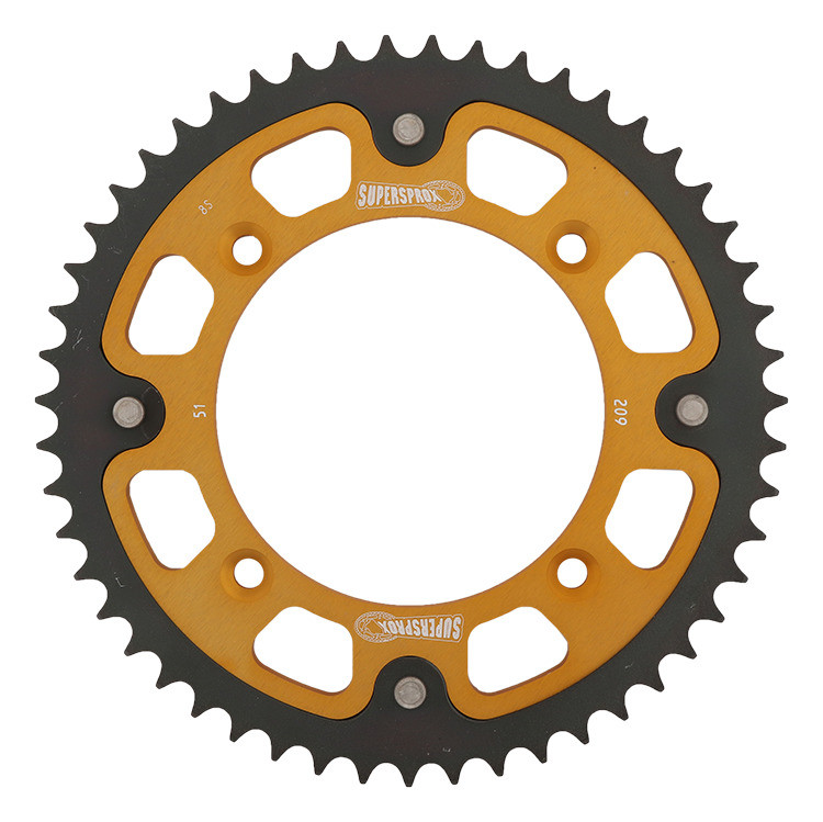 Lančenik zadnji SUPERSPROX RST-209:51-GLD STEALTH zlato 51T, 420