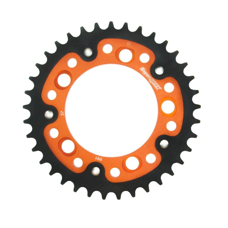 Rear sprocket SUPERSPROX RST-991:37-ORG STEALTH orange 37T, 525