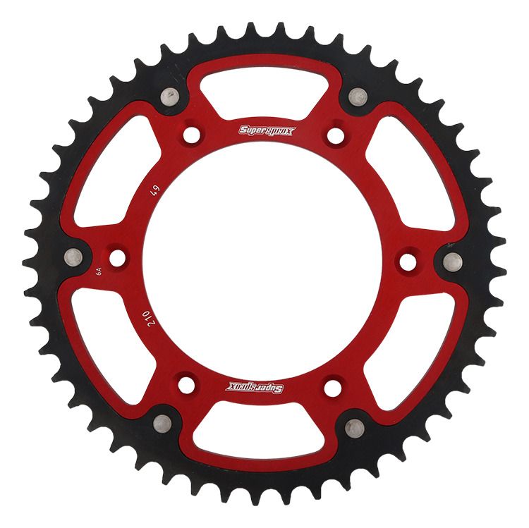 Rear sprocket SUPERSPROX RST-210:49-RED STEALTH crven 49T, 520