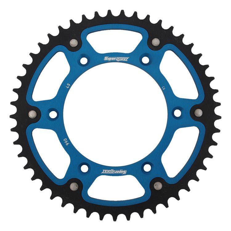 Rear sprocket SUPERSPROX RST-990:49-BLU STEALTH plavi 49T, 520