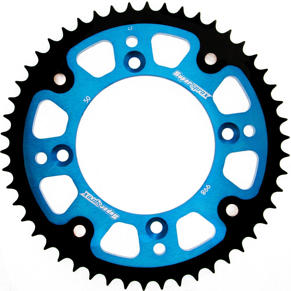 Rear sprocket SUPERSPROX RST-998:50-BLU STEALTH plavi 50T, 428