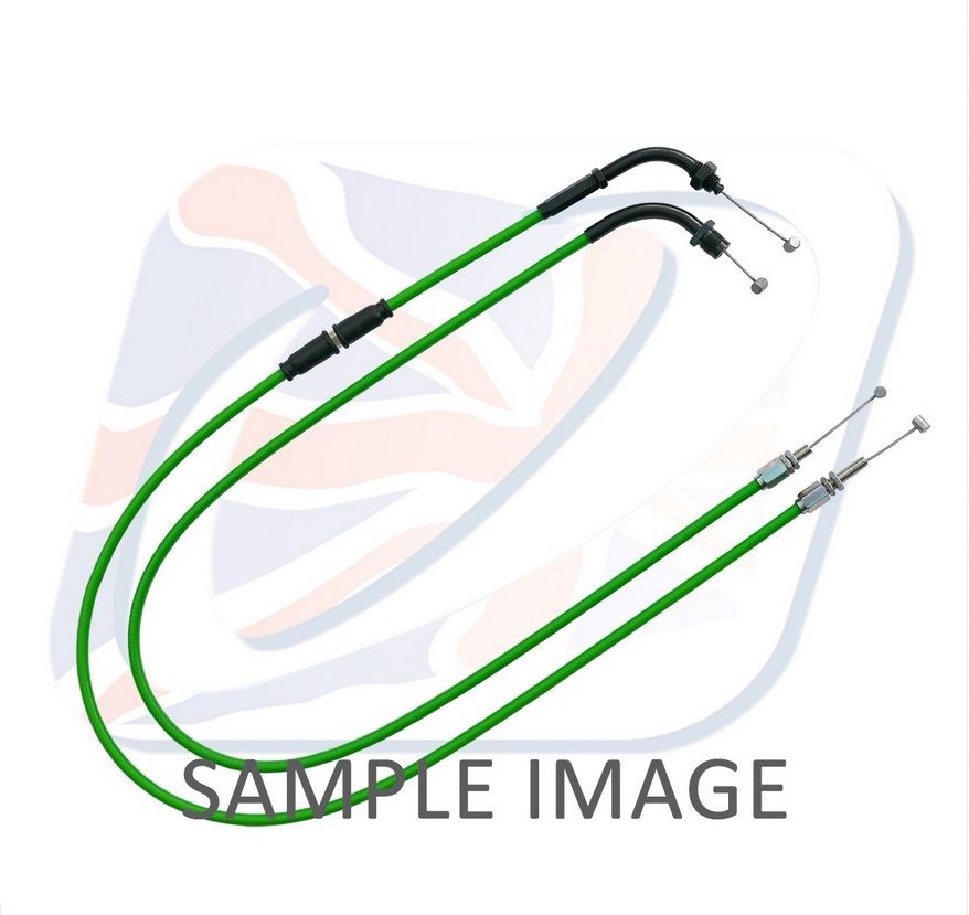 Throttle cables (pair) Venhill H02-4-127-GR featherlight green