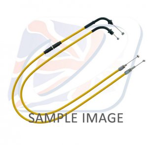 Throttle cables (pair) Venhill H02-4-127-YE featherlight yellow