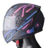 Full face helmet GMS HEXAGO graphic blue - violet M