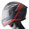 Full face helmet GMS VELOX graphic matt black-red-white 2XL