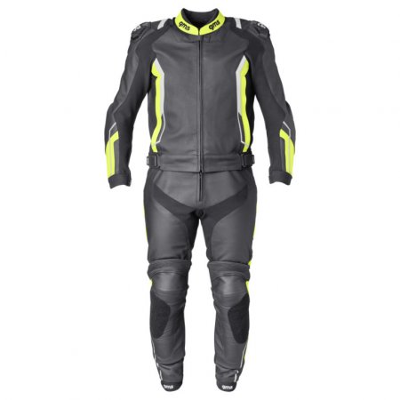 2pcs leather suit GMS ZG70000 GR-1 black-yellow-white 54H